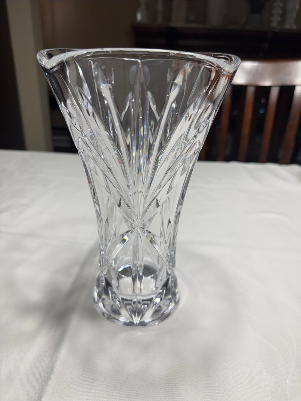 NWOB Lenox “Meadow” crystal  vase. 9 1/2” tall - Picture 4 of 7